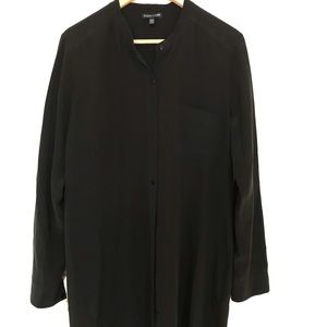 Black silk tunic